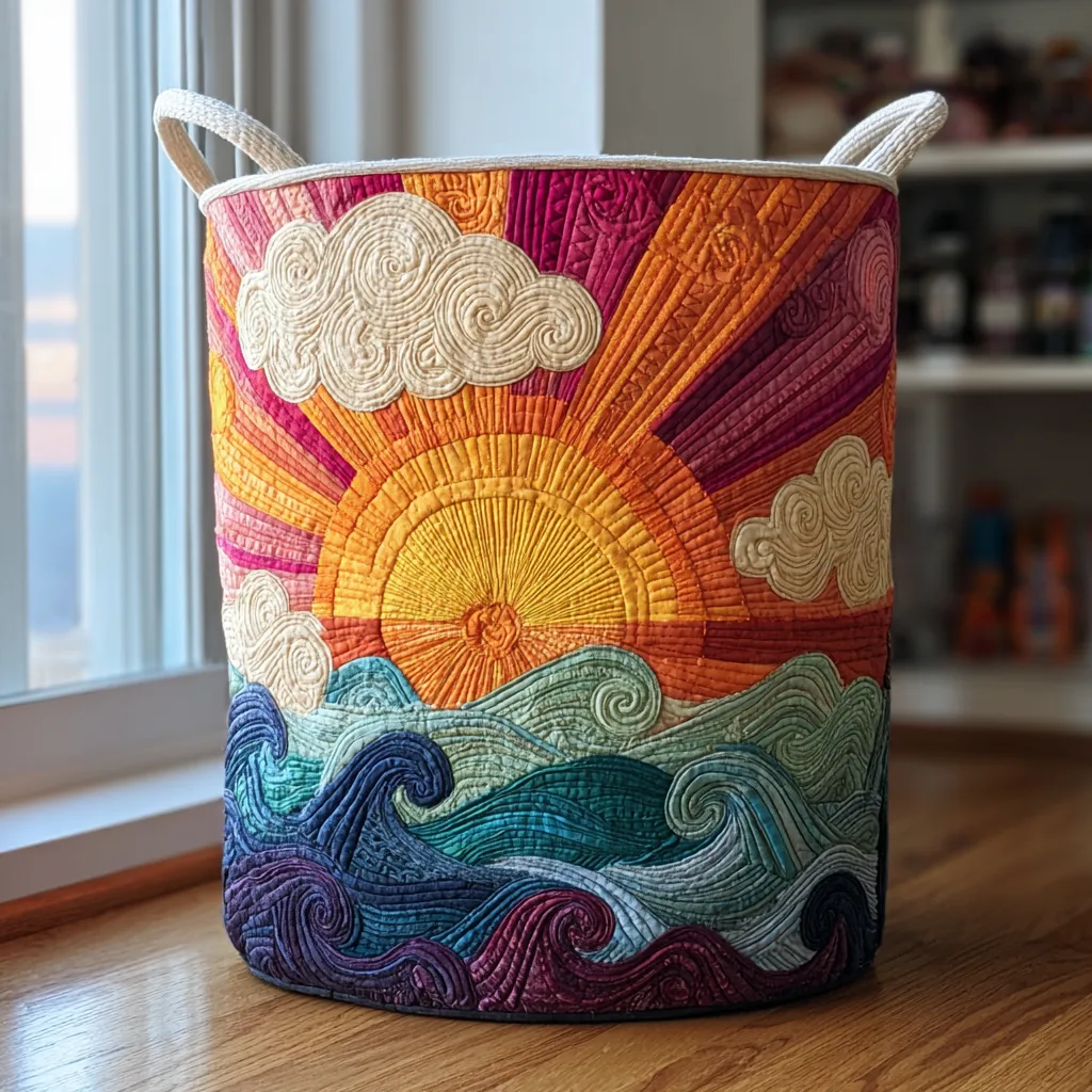 Sol Radiante | Cesto de Roupa Feito à Mão