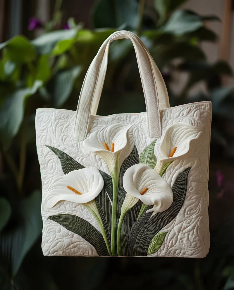 Bolsa Artesanal Acolchoada "Concha Branca"